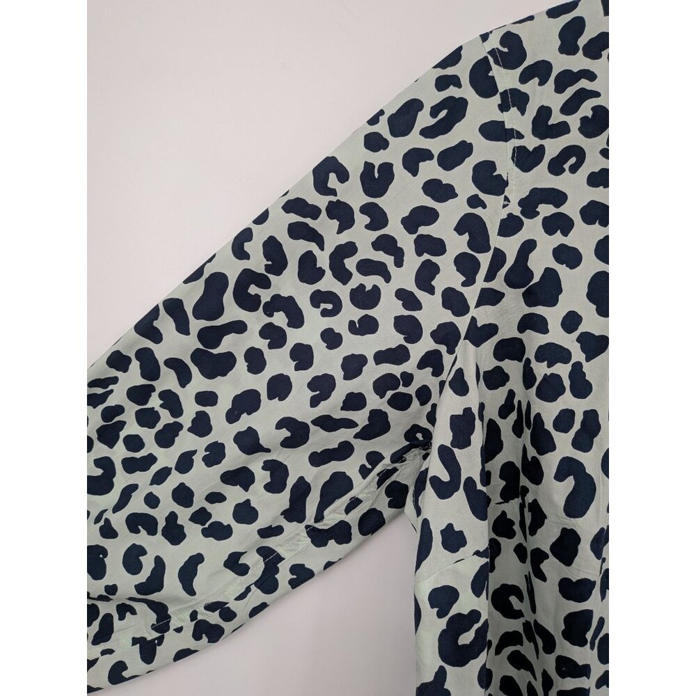 Talbots Leopard Print Button Front Top Office Pre… - image 5